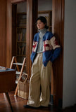 Reindeer Print Knitted Cardigan- Outfit