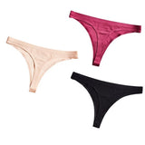 Seamless Thong Panties Sexy Briefs Solid Soft Thin Thongs Women Underwear Panties for Female Ladies Panty G String