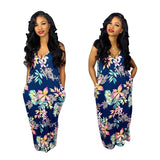 Zingj New Women's Casual Loose Print Cotton Slip