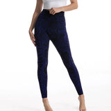 Pattern Jacquard High Elastic Cropped Comfortable Breathable Hip