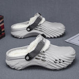 Slippers Men's Winter 2025 New Home Thick Bottom Plus Velvet Warm Cotton Shoes EVA Stinging Feel Cotton