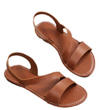 Zingj Plus Size Flat Sandals Women's New Solid Color Round Head With Casual Beach Women's