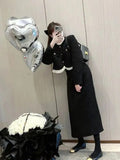 Summer Fashion Elegant Two Piece Skirt Set Women Designer Button Pleated Y2K Skirt Suit Female Casual Korean Mini Skirt