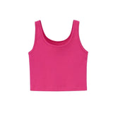 Summer Tracksuits Woman Three Piece Set Short T-shirts Sleeveless Tank Tops High Waist Shorts Casual