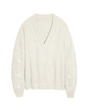 Same Taylor Orange Cardigan Embroidered Stars Loose Languid Temperament