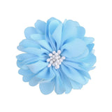 Pcs/lot New Sweet Chiffon Fabric Flower Hair Clips For Girls Safety Hairpin Boutique Barrettes Headwear Kids Hair