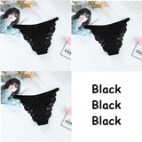 Lace Panties For Women Panties Set Solid Color Low Waist Plus Size Female Sexy Underwear Lingerie Seamless Briefs