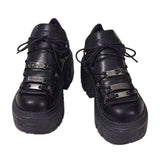 New Black Old Dad Shoes Thick-Soled Women's Shoes Heavy Metal Personality Goo-Punk Boots