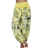 Printed Loose Casual Wide-leg Trousers