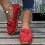 Autumn New Lefu Shoes Casual Shoes Bean Shoes Large Size Women's Shoes Flat Heel Elderly Mother Shoes Women's Single