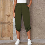 Summer Fashion Casual Cropped Trousers With