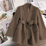 A Suit Jacket Woman In The Autumn Of 2025, The New Design Temperament Korean Version Of The Leisure Trend Green Suit