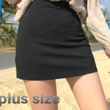 Women High Waist A-line Solid Simple Slim All-match Korean Style Chic Fashion Elegant Vintage Novelty Womens Trendy
