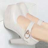 Yuan For A Pair Of Clearance High-Heeled Shoes Breathable Soft Leather Ladies Shoes Fashion Single Shoes Soft Soles Mother