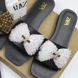 2025 New Sandals Buckle Slippers Women's Color Is Complete, Flat-Bottomed Slippers Women Hot
