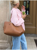 Zingj Shot-Hot Winter 2023 New Pink Sweet Round Collar Set Sweater-Outfit