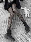 Mesh Spider Web Tights-Outfit