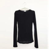 slim high quality plain t shirt women tops spring summer club party see-through Transparent long sleeve tee shirt