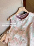 Chinese Style Printing Bandage Design Feeling Vest Women's Dress Gentle And Fashionable To Wear Sleeveless