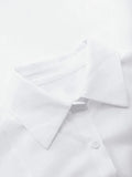 Basic Long Sleeve Button Blouse- Outfit