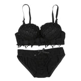 Up Bra Set For Women Underwear Solid Sexy Lingerie CorsetGirl Floral Lace Underwear Set Underwire Brassiere