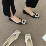 Spring And Autumn New Soft-Soled Tip Flat-Soled Single Shoes Women's Fashion Bean Shoes Light Mouth Fairy Wind Gentle