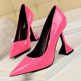 Shoes New Patent Leather Woman Pumps Fashion Women Shoes Banquet Shoes High Heels Spring Heeled Shoes Female Heels