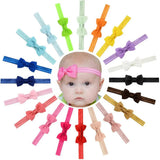 /lot Candy Color Kids Bow Headband Ribbon Bows with Thin Hairband Newborn Photography Props Girls Bow Tiara Headwrap