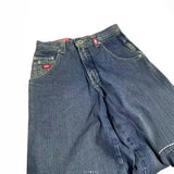 Zingj Wide-Legged Jeans Street Hip-Hop Personality Y2K Straight Casual Pants 211-1-Outfit