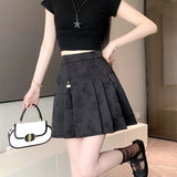 Chinese A-Dress Skirt Women's Early Autumn Black Short Skirt New Bag Hip Skirt High Waist Thin 100-Fold Skirt Package