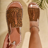 Asia's New Bohemian Tuple Flat Bottom Slippers Women Wear Celebrities Soft Bottom Beach Cold