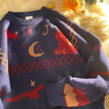 Sweater WOMEN Clothing Sweater Knitted Kawaii Clothes Coat Harajuku Cropped Jumper Pull Autumn Tops Korean