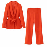Women's Dress French Belt Dress Small Suit Jacket + Casual