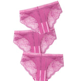 Panties Low Waist Hollow Briefs Solid Color Women's Underpants Lace Flower Panties Seamless Close-fitting Sexy