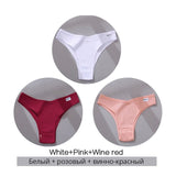 Cotton Brazilian Women's Panties V Waist G-String Underwear Women T Back Underpants Intimate Lingerie Women's