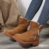 Large Size 44 Cylinder Plus Velvet Thick Cotton Boots Women New Thick To Keep Warm Snow Boots