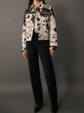 Women's Clothing 2025 Autumn New Fashion Personality Irregular Pattern Short Denim
