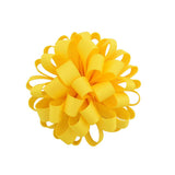 3inch New Design Beauty Grosgrain Ribbon Flower With Elastic Rope Floral Hair Bands Kids Accessories