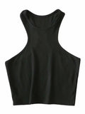 Women Racer Back Slim Fit Rib Tank