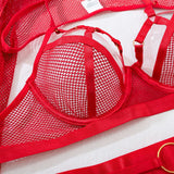 Black Fishnet Lingerie Set- Outfit