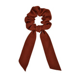 scrunchie hair ties Scarf Elastic Hair Rope for Women Hair Bow Ties Scrunchies Hair Bands Flower Print Ribbon