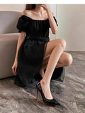 Summer Fashion Single Shoe Buckle High Heel Fine Patent Leather V Buckle Metal Fastener Fine Heel Sandals Fashion
