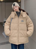 New Winter Cotton-padded Jacket Women 2022 Korean Style Lover's Coat Parkas Women's Removable Hooded Winter