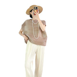 Folded Wearing Short-Sleeved Summer Design Thin Airable Short-Sized Folding