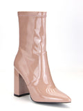 Pointed High And Sexy Water Drill Elastic Boots Thin Skinny Boots Fashion Women's