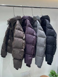 Advanced Sense Hooded Down Jacket Female 2424 New Fashion Design Sense Plus Thick White Duck Down Loose Bread Clothing Coat-Outfit