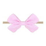 Cute Baby Headband For Girls Elastic Rope Turban Bows kids Stretch Princess Solid Hair Bands Headwear Hair