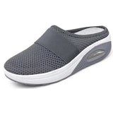 Size Mesh Slippers Women's Shoes Summer Semi-Slippers Air Cushion Leisure Sports Shoes Fly-Woven Mesh Breathable Women's