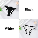 Women's Cotton Panties Soft Striped Patchwork Women Underpants Solid Girls Briefs Sexy Female Lingerie Comfort