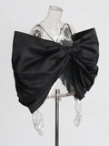 Sexy Hottie Style 2025 Summer New Large Bow Design High-Sensing Temperament Thin Sling Vest
